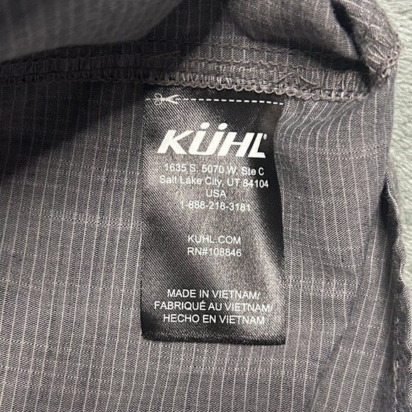 Kuhl Mens Short Sleeve Button Up Shirt XXL Gray Karib - Picture 7 of 13